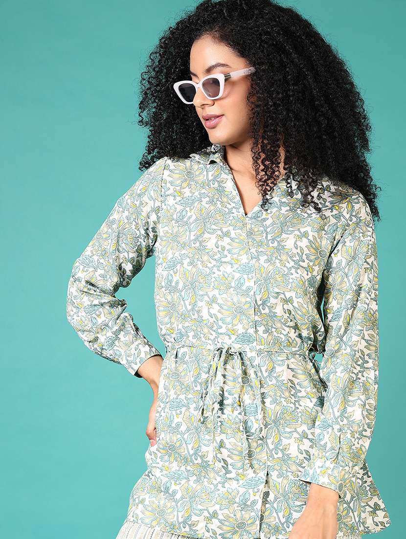 women printed top and trouser co-ord set - 21705651 -  Standard Image - 3