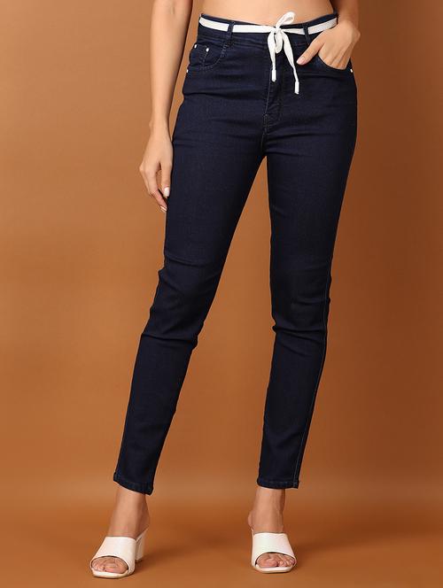 women solid high rise slim fit jean - 21705655 -  Standard Image - 0