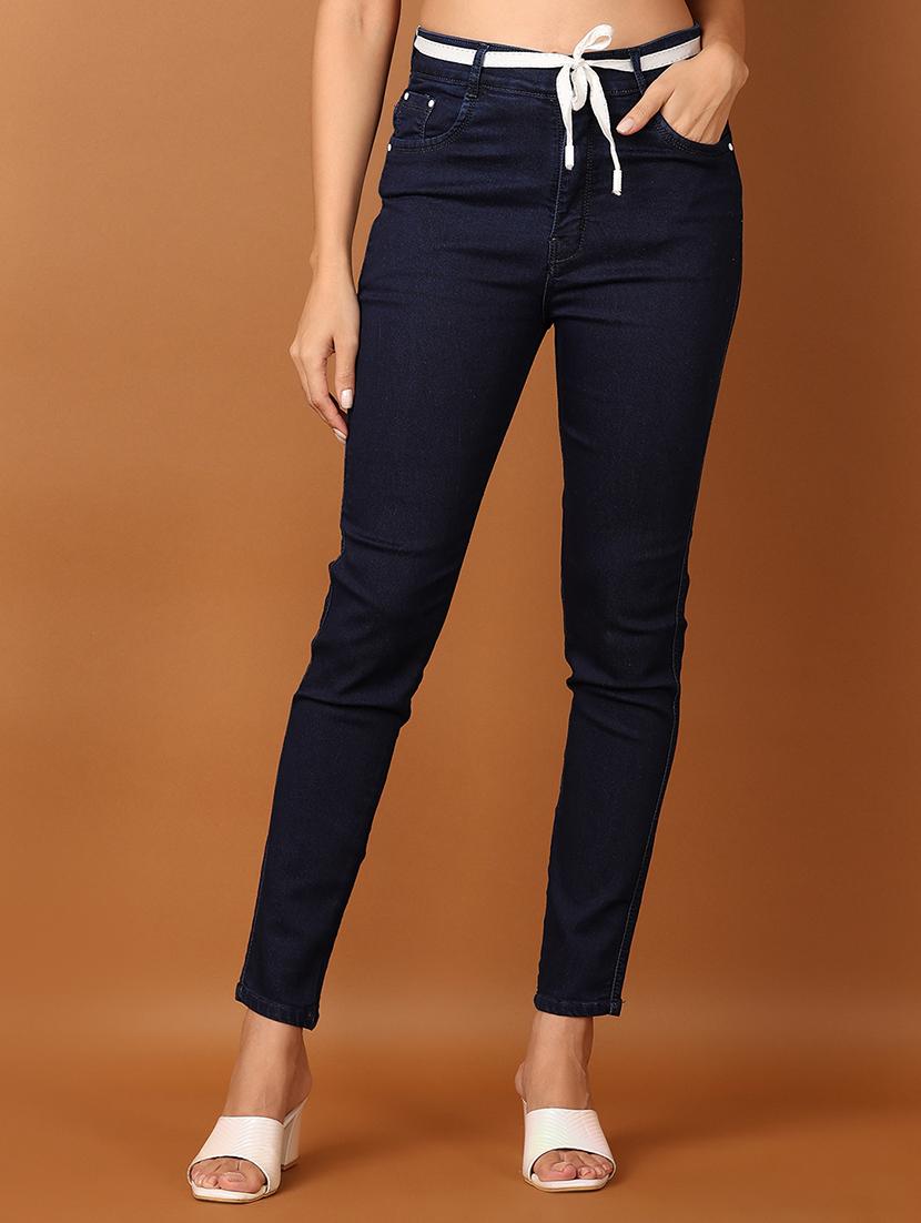 women solid high rise slim fit jean - 21705655 -  Zoom Image - 0