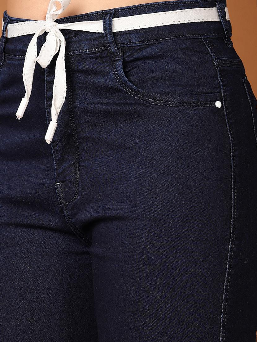 women solid high rise slim fit jean - 21705655 - Standard Image - 5
