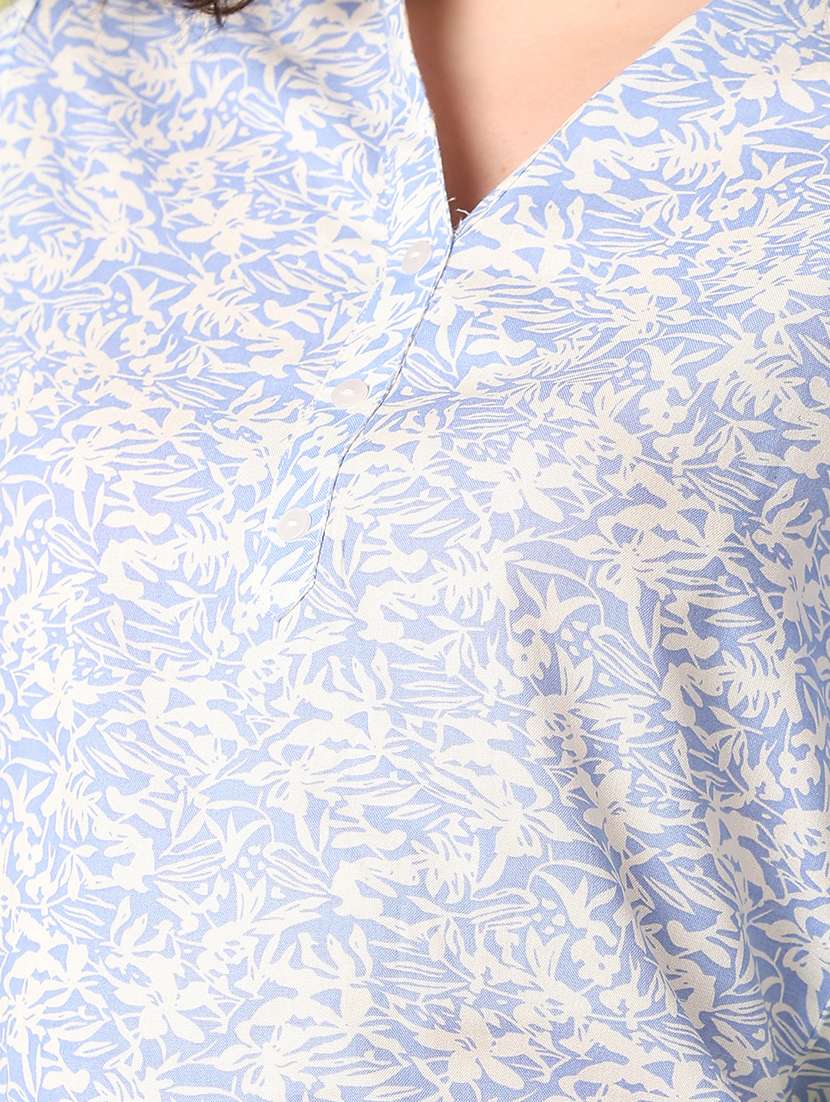 women printed three quarter sleeves regular top - 21705669 -  Standard Image - 5