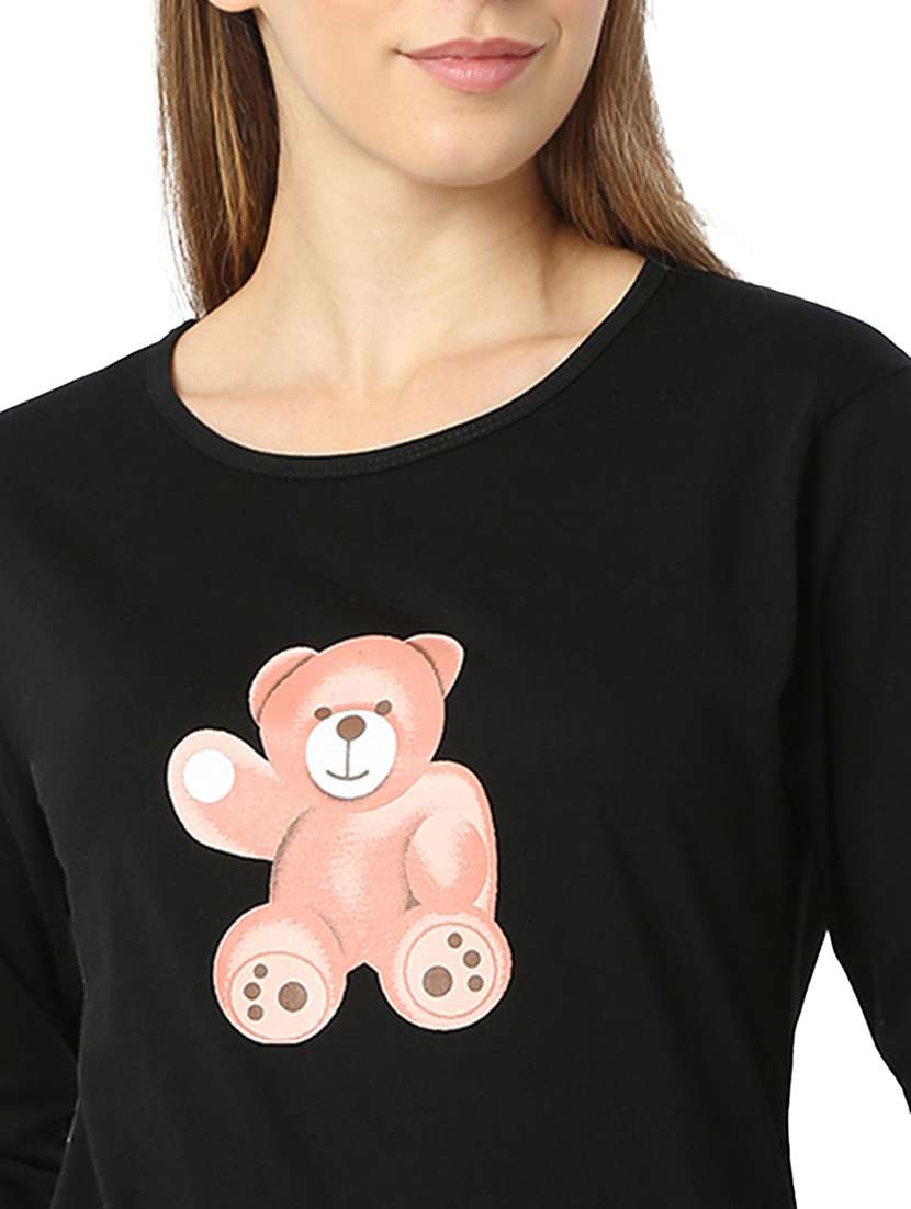women nightwear top & pyjama set - 21706228 - Standard Image - 5