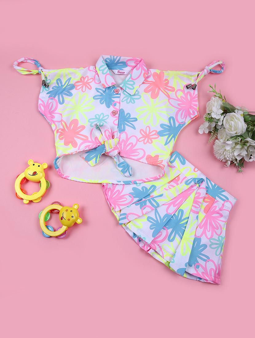 girls printed skirt top twin set - 21706771 - Zoom Image - 0