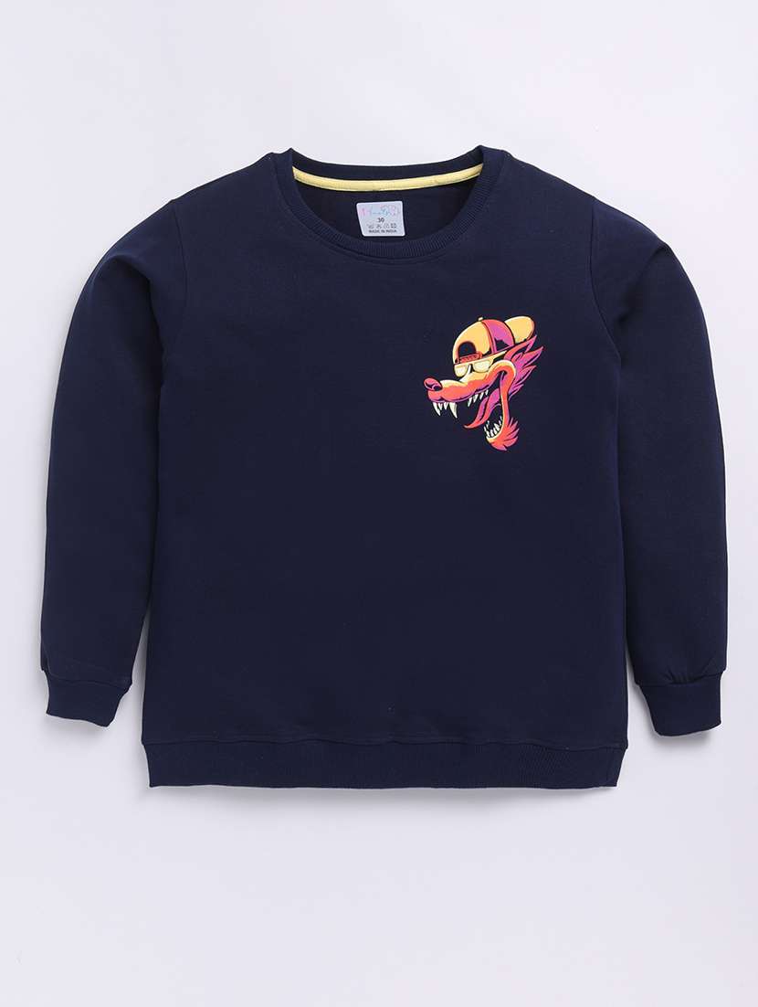 boys placement print long sleeve sweatshirt
