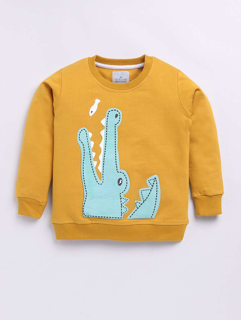 boys solid with work long sleeve sweatshirt