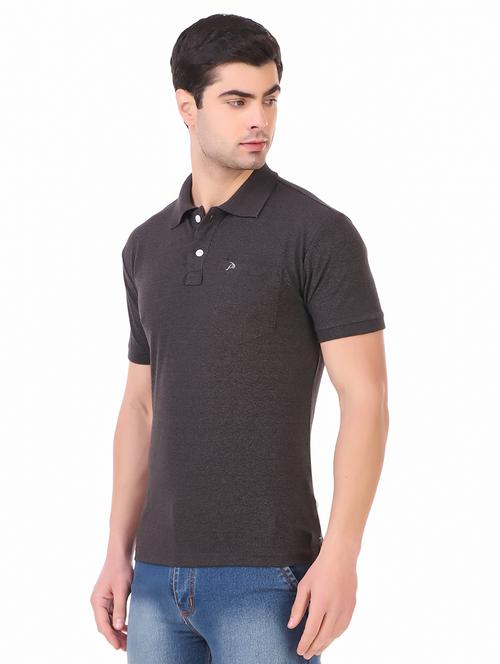 men solid short sleeves polo t-shirt - 21707259 - Standard Image - 0