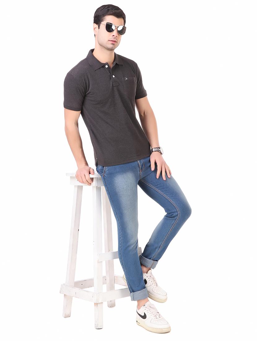 men solid short sleeves polo t-shirt - 21707259 - Standard Image - 3