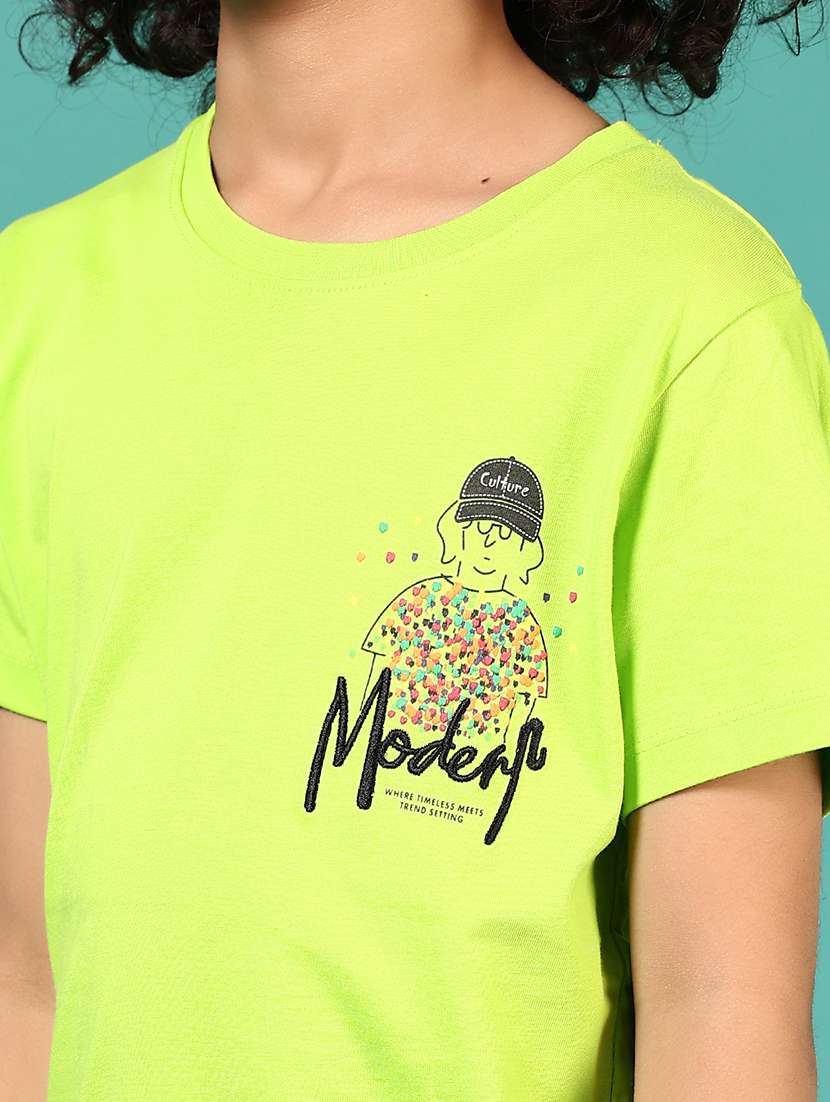 boys front & back printed round neck t-shirt - 21707381 - Standard Image - 5
