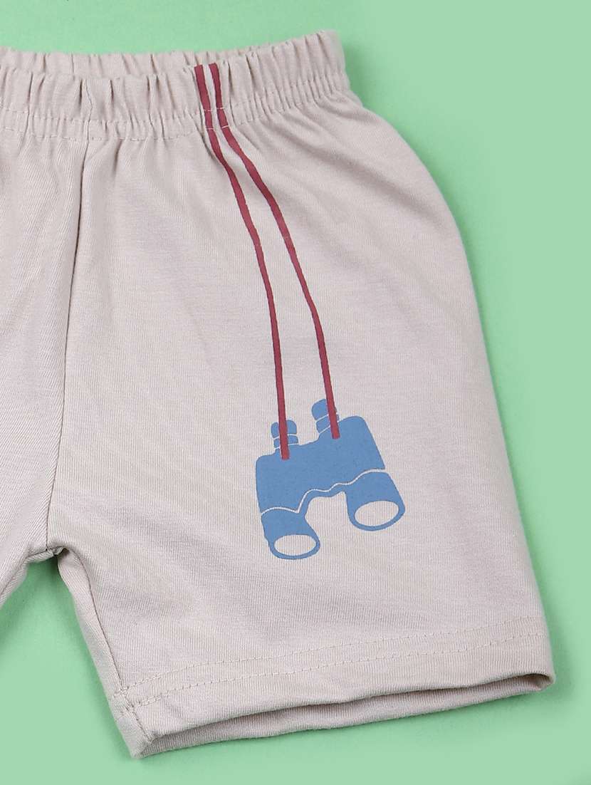 kids printed t-shirt & shorts set - 21707387 - Standard Image - 3