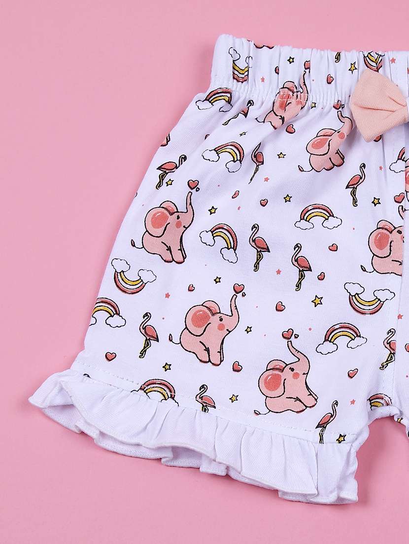 kids printed t-shirt & shorts set - 21707401 - Standard Image - 3