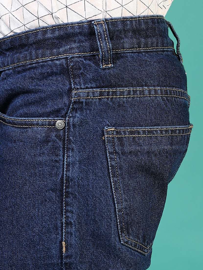 boys blue mid rise plain jean - 21707402 -  Standard Image - 5