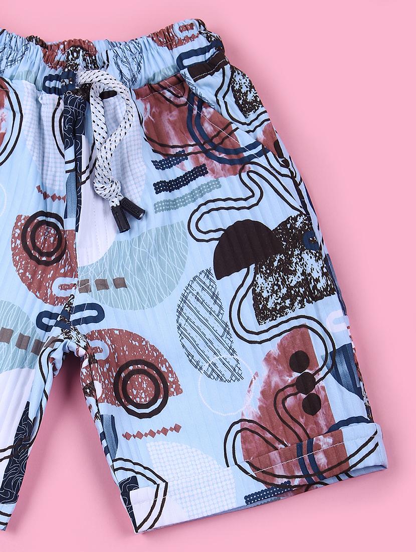 boys printed shirt and shorts set - 21707408 - Standard Image - 3