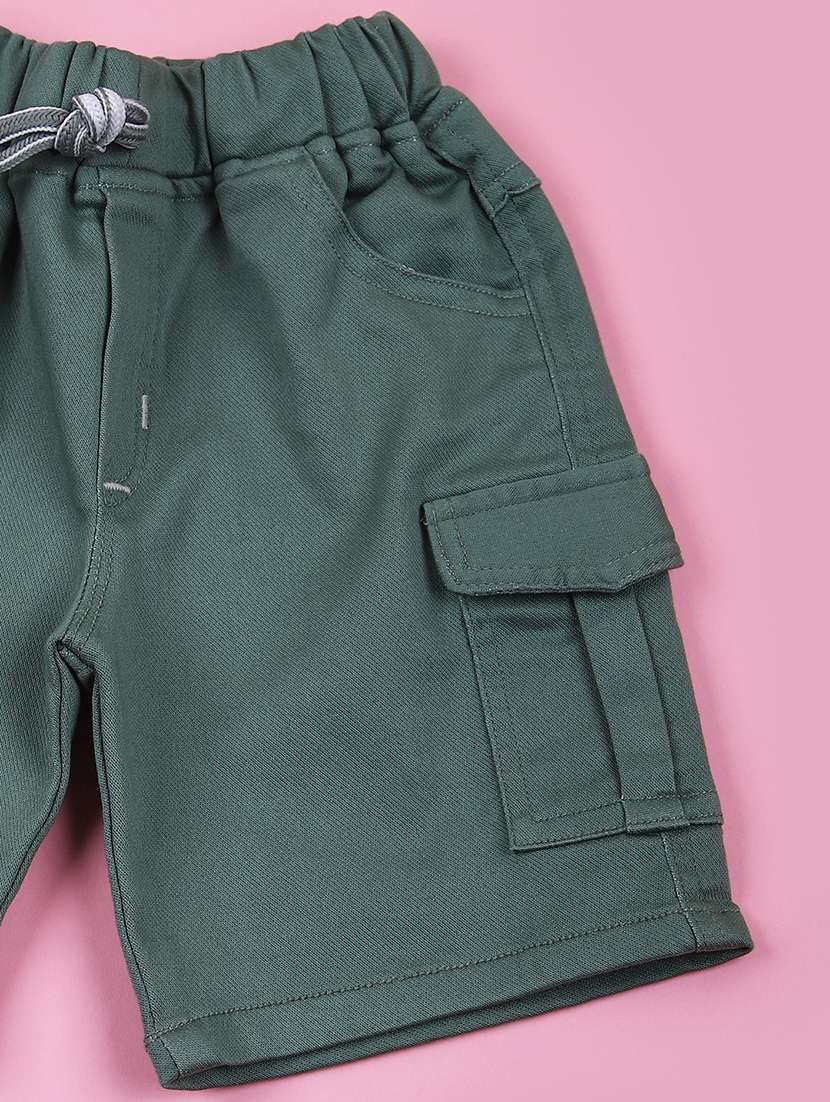 boys printed shirt and shorts with waistcoat  - 21707451 -  Standard Image - 3