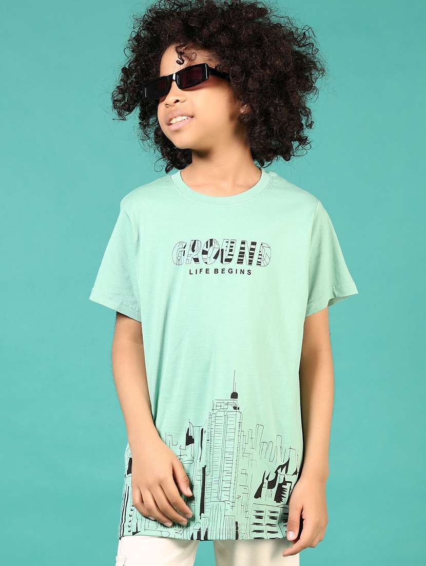 olive cotton single jersey tshirt - 21707470 - Zoom Image - 0