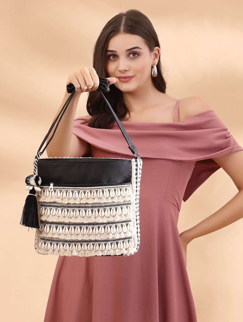 women beige solid with work sling bag - 21707565 - Standard Image - 5