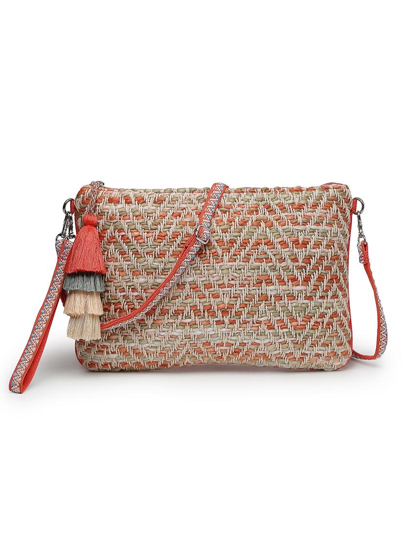 women coral self design sling bag - 21707570 - Standard Image - 3
