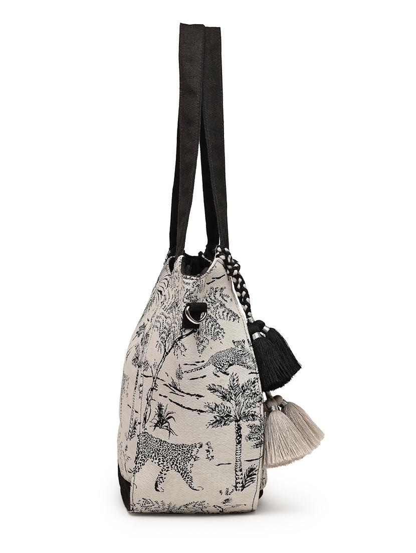 women printed regular handbag - 21707588 - Standard Image - 5