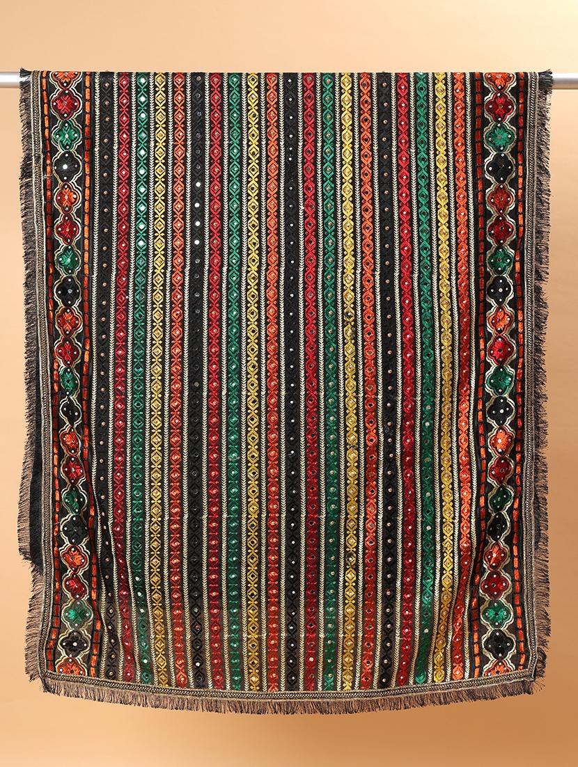 women phulkari dupatta with mirror work - 21707684 - Standard Image - 5