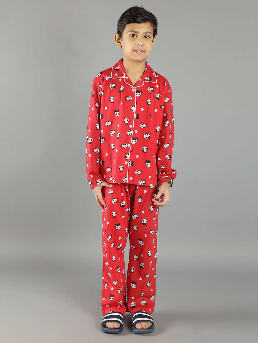 boys printed pyjama nightwear set - 21707732 - Zoom Image - 0