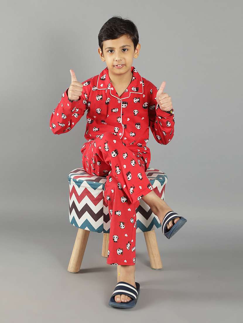 boys printed pyjama nightwear set - 21707732 - Standard Image - 3