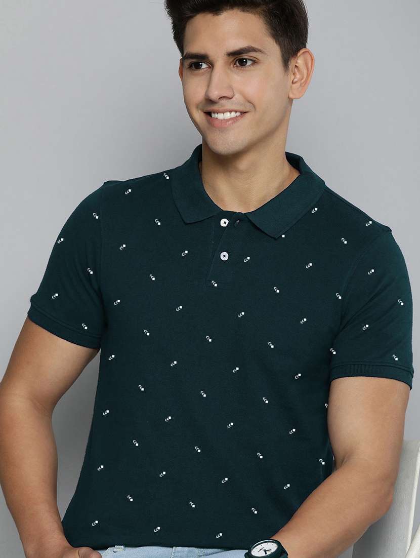 men short sleeves printed polo t-shirt - 21707886 -  Standard Image - 3