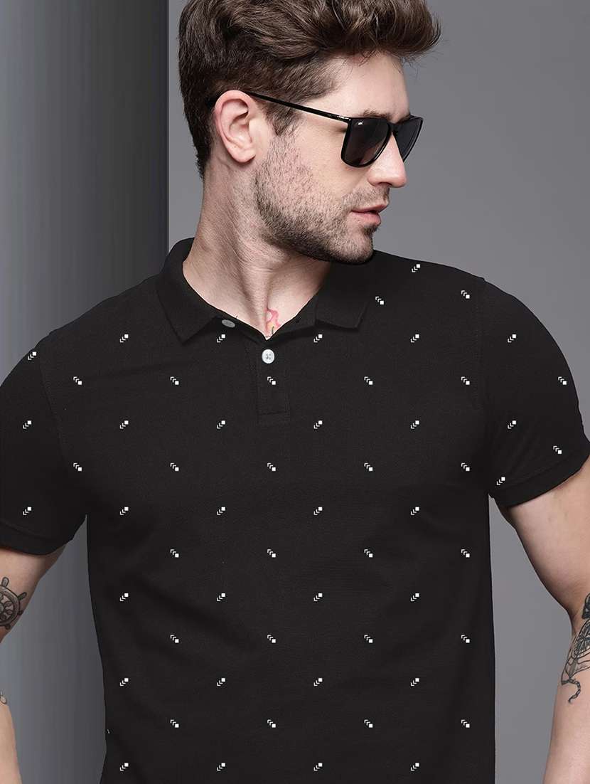 men short sleeves printed polo t-shirt - 21707887 -  Standard Image - 3