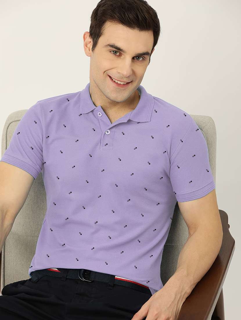 men short sleeves printed polo t-shirt - 21707895 -  Standard Image - 3