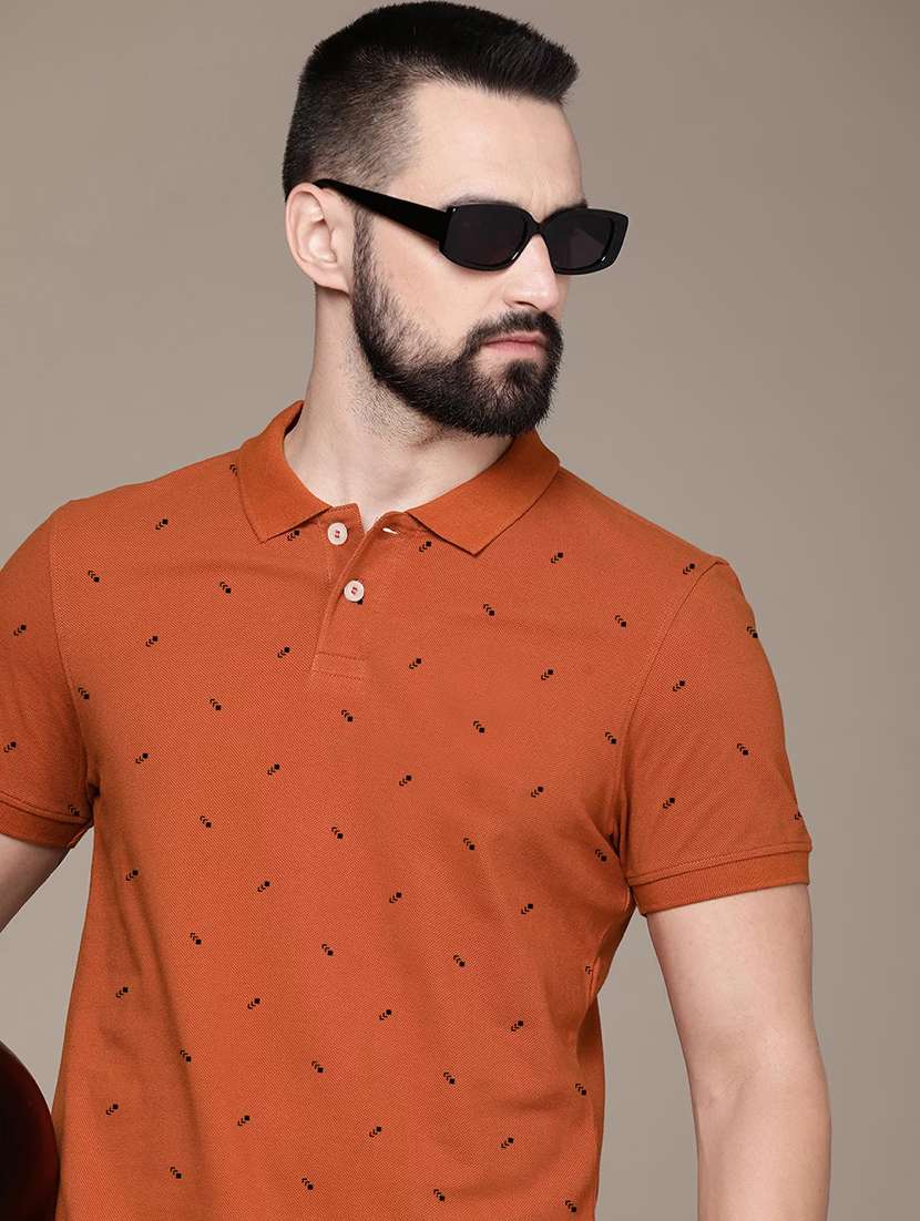 men short sleeves printed polo t-shirt - 21707896 -  Standard Image - 3