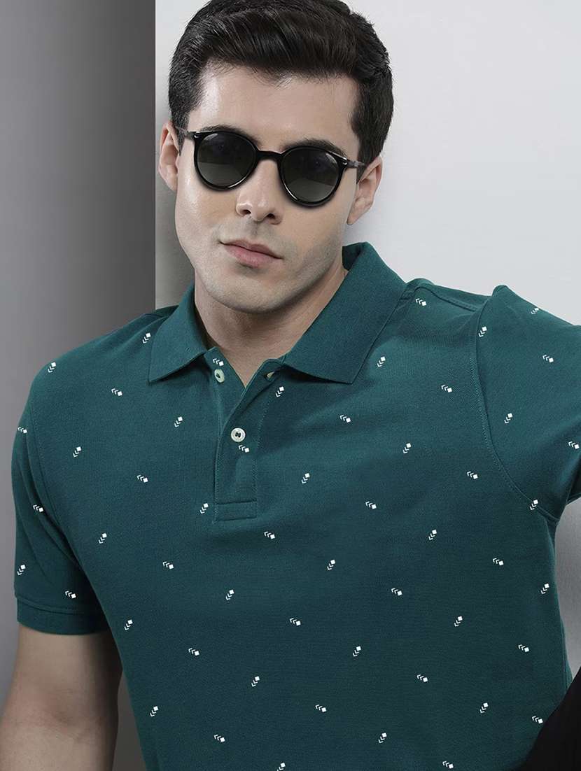 men short sleeves printed polo t-shirt - 21707897 -  Standard Image - 3