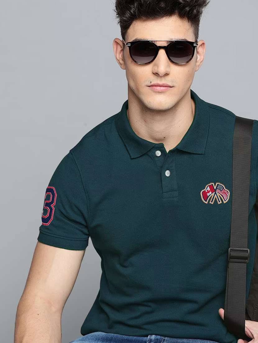 men short sleeves plain polo t-shirt - 21707902 -  Standard Image - 3