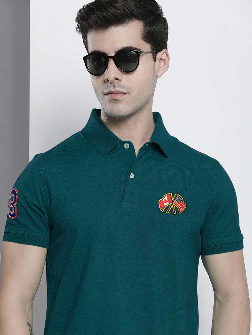men short sleeves plain polo t-shirt - 21707903 -  Standard Image - 3