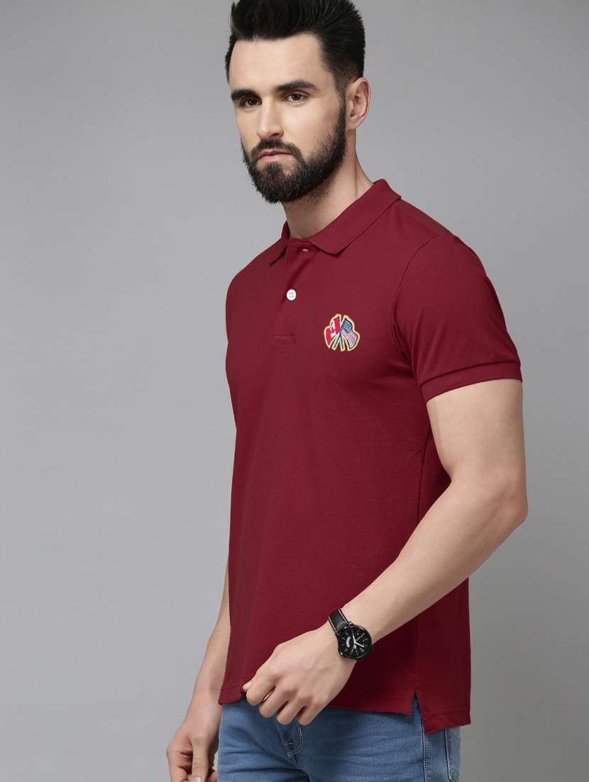 men short sleeves plain polo t-shirt