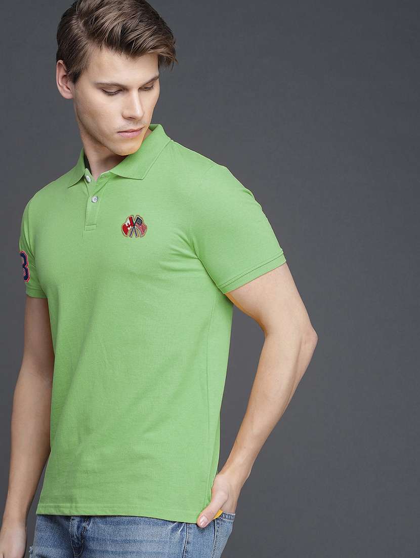 men short sleeves plain polo t-shirt