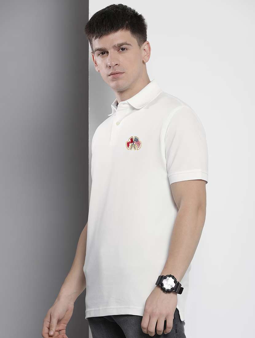 men short sleeves plain polo t-shirt