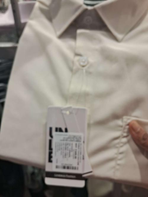 cream poly cotton formal shirt - 21708294 - Standard Image - 0