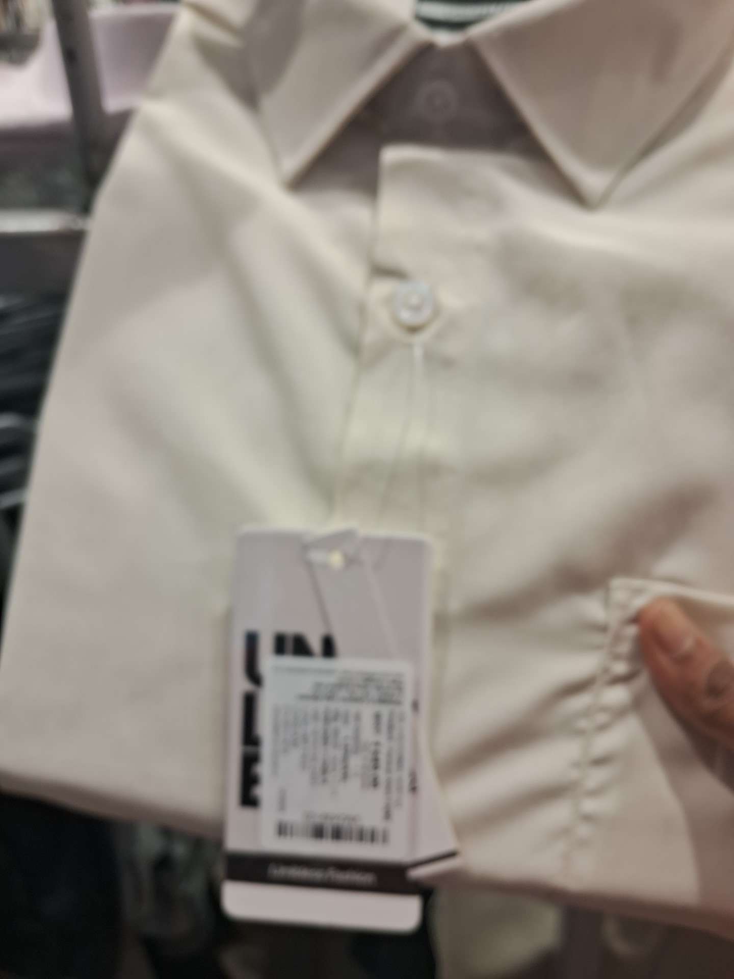 cream poly cotton formal shirt - 21708294 - Zoom Image - 0