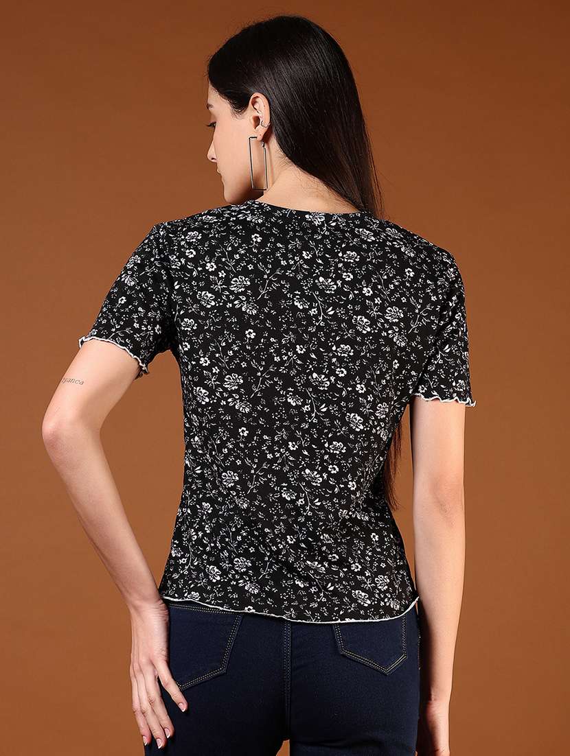 women printed short sleeves t-shirt - 21708308 -  Standard Image - 3