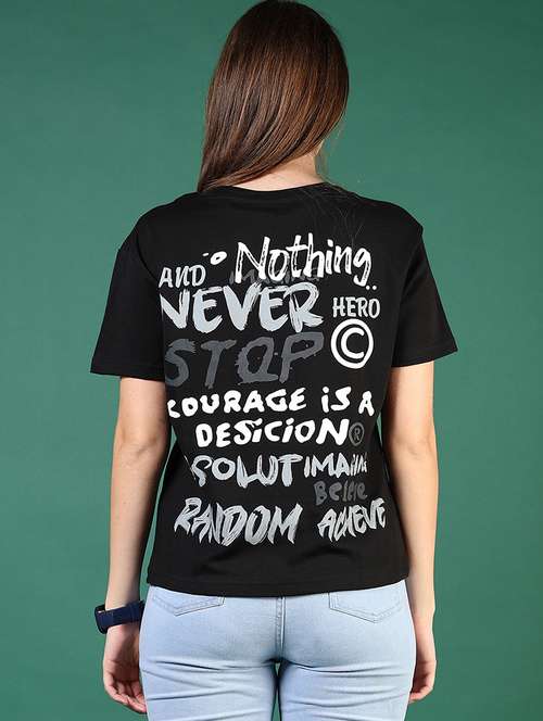 women printed short sleeve regular fit t-shirt - 21708310 -  Standard Image - 0