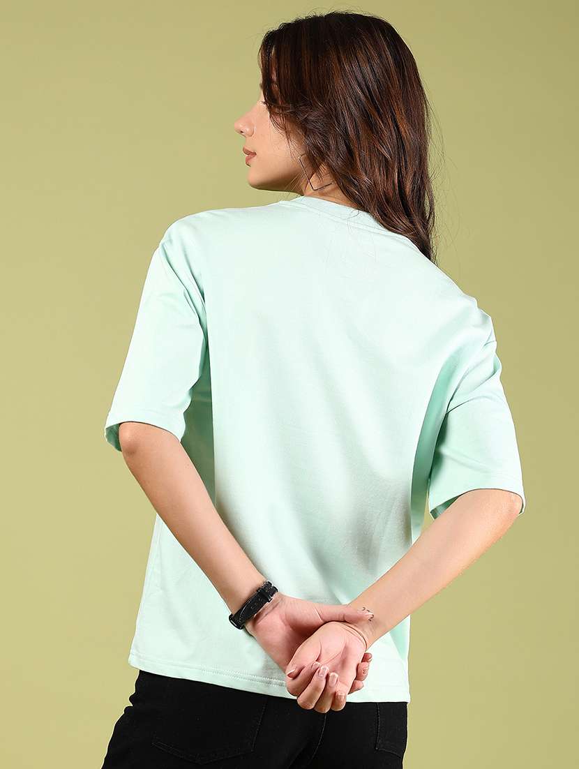 women printed short sleeves oversized t-shirt - 21708361 -  Standard Image - 3