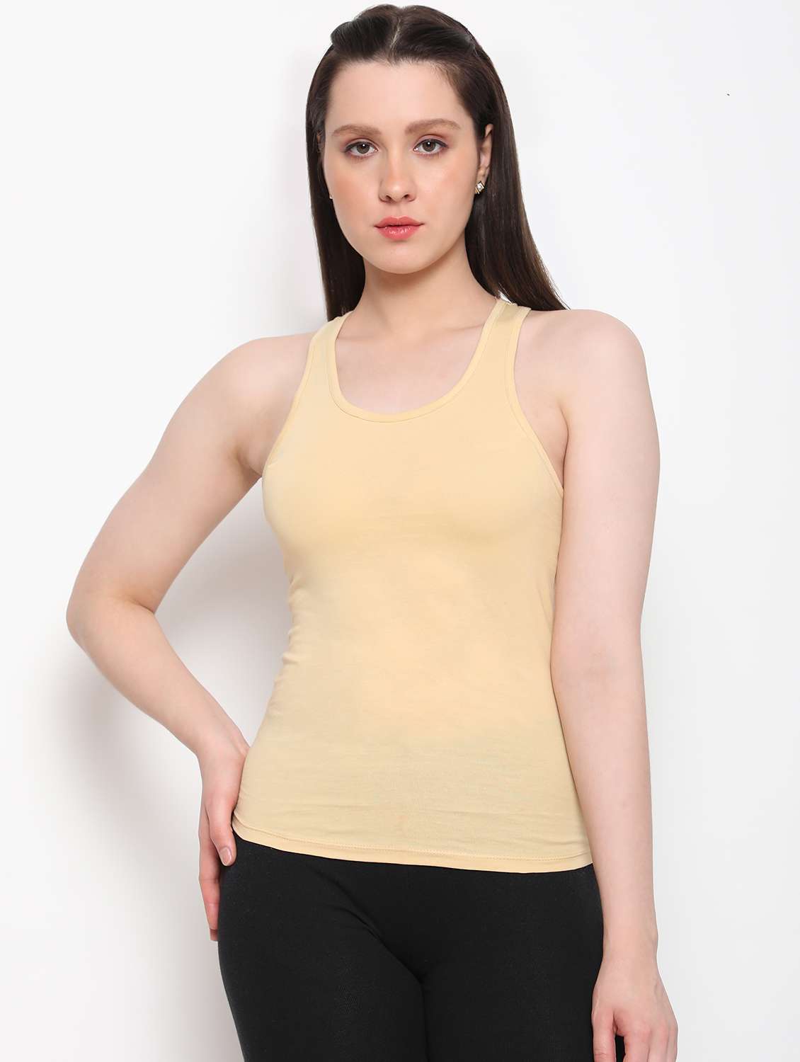 women scoop neck solid camisole