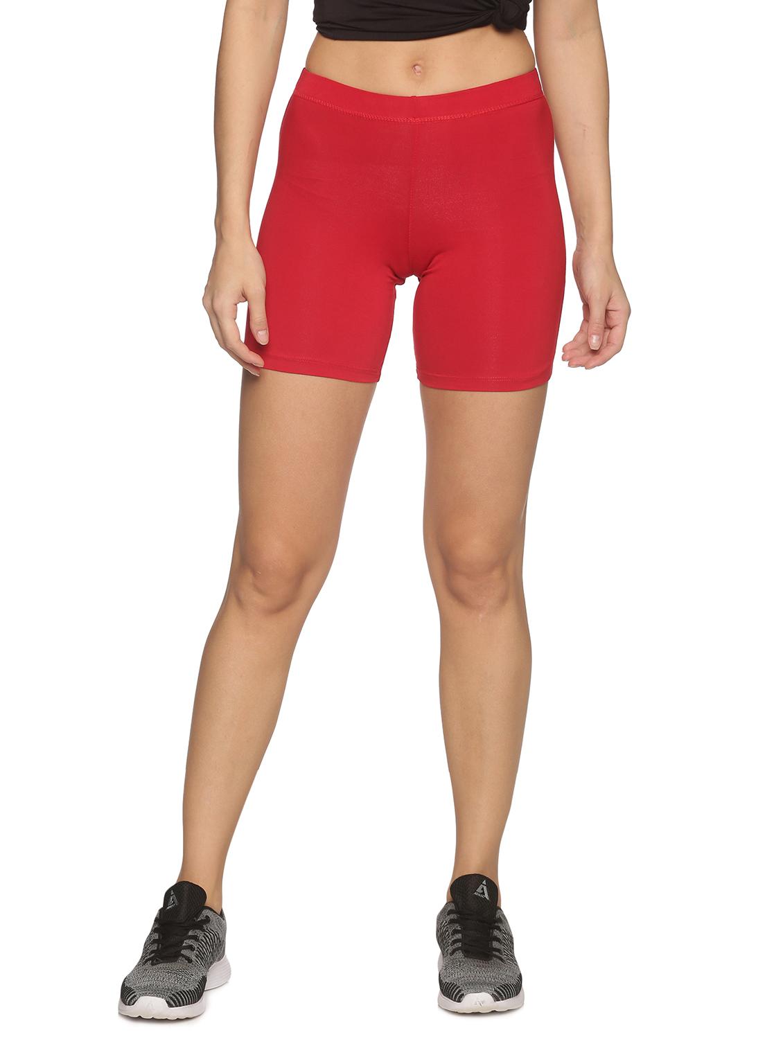 women mid rise solid cycling shorts  - 21708581 -  Zoom Image - 0