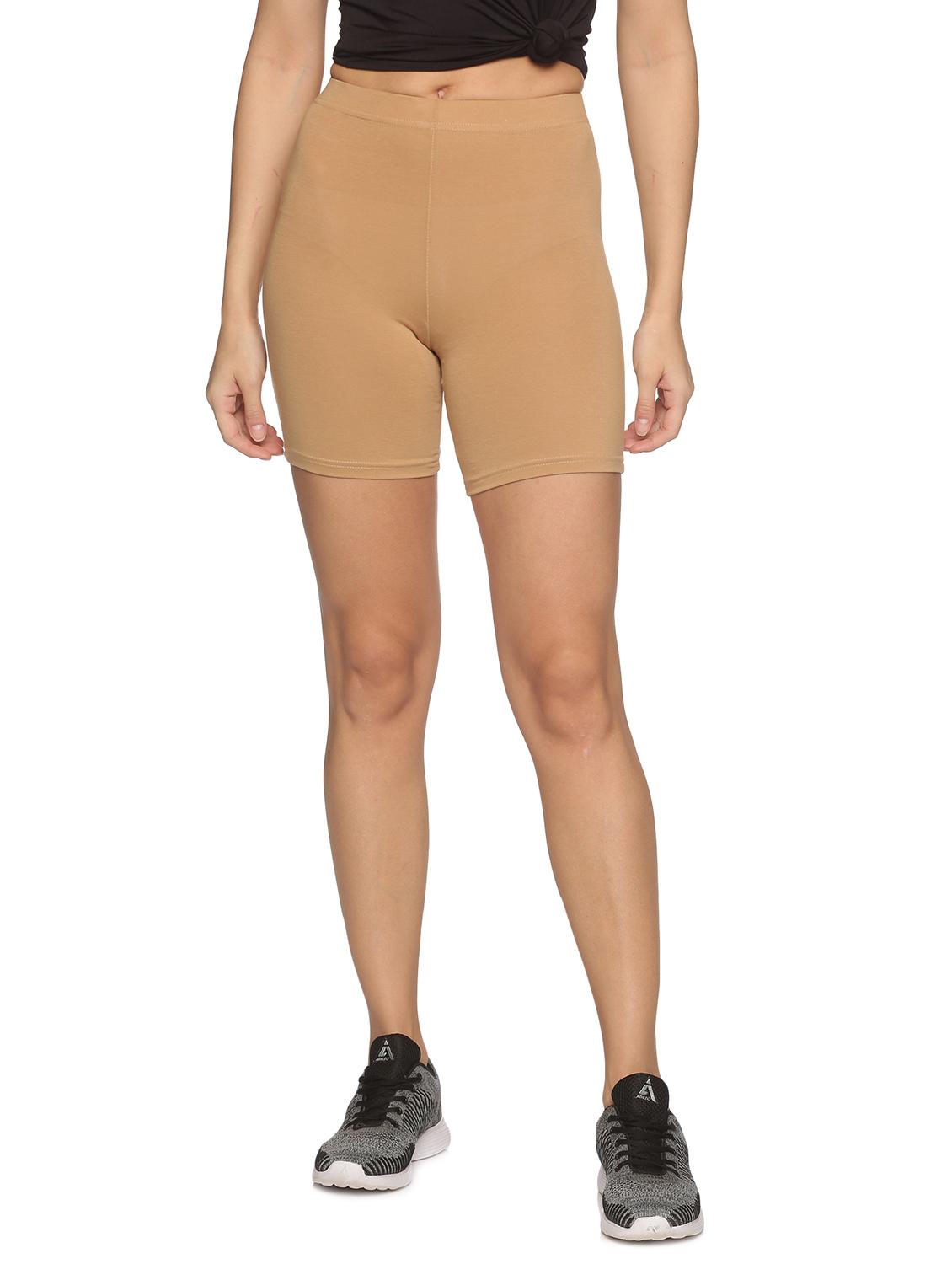 women mid rise solid cycling shorts  - 21708584 -  Zoom Image - 0
