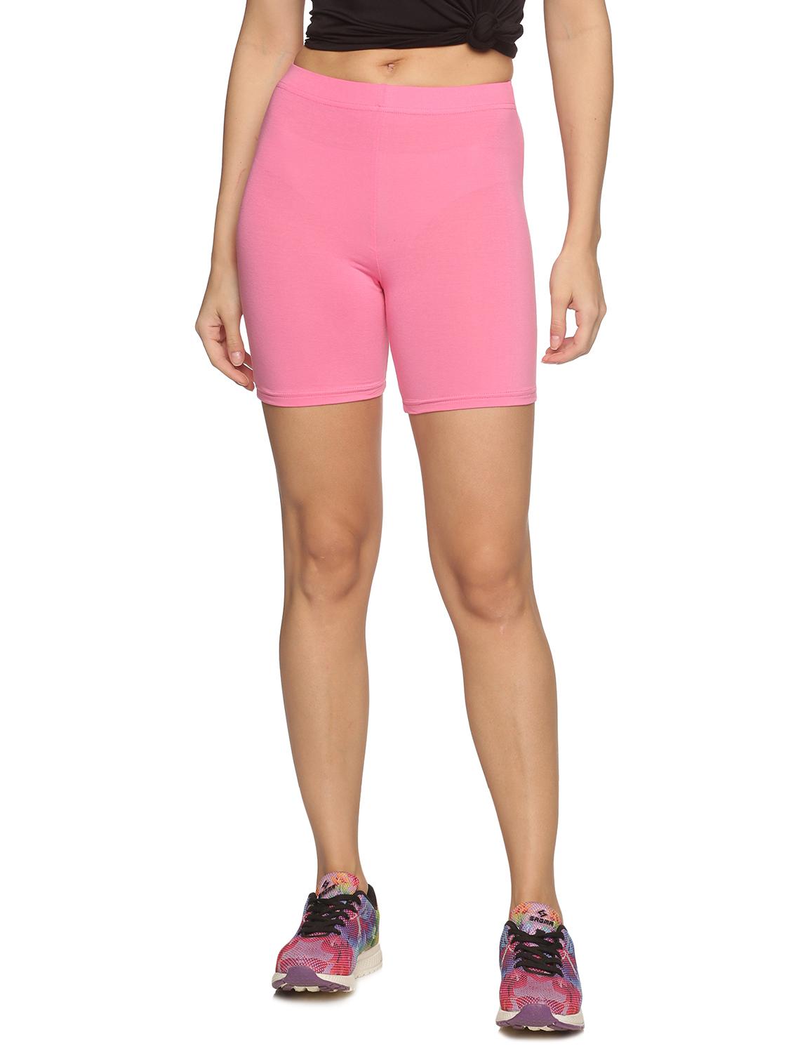 women mid rise solid cycling shorts - 21708586 - Zoom Image - 0