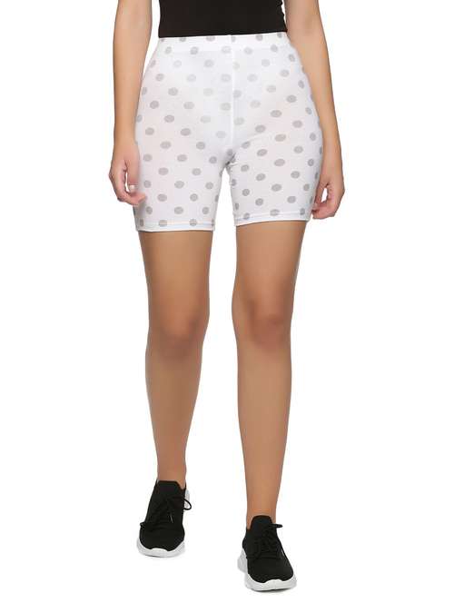 women mid rise printed cycling shorts - 21708587 - Standard Image - 0