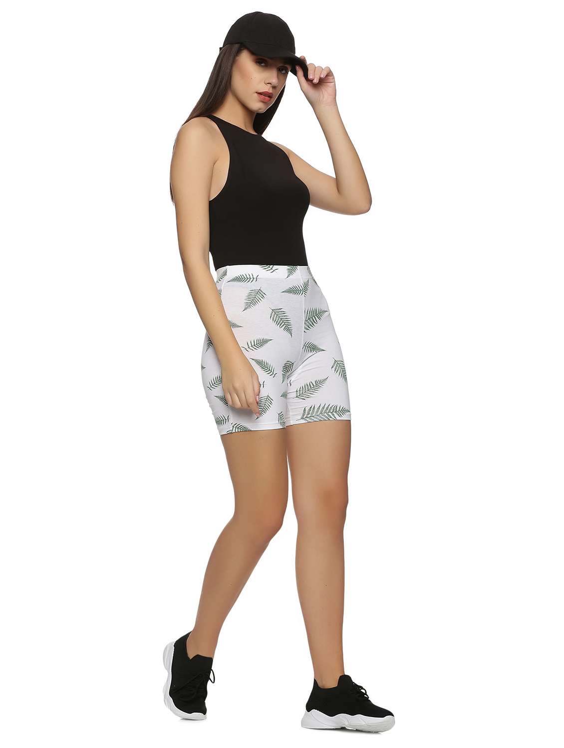 women mid rise printed cycling shorts - 21708589 - Standard Image - 3