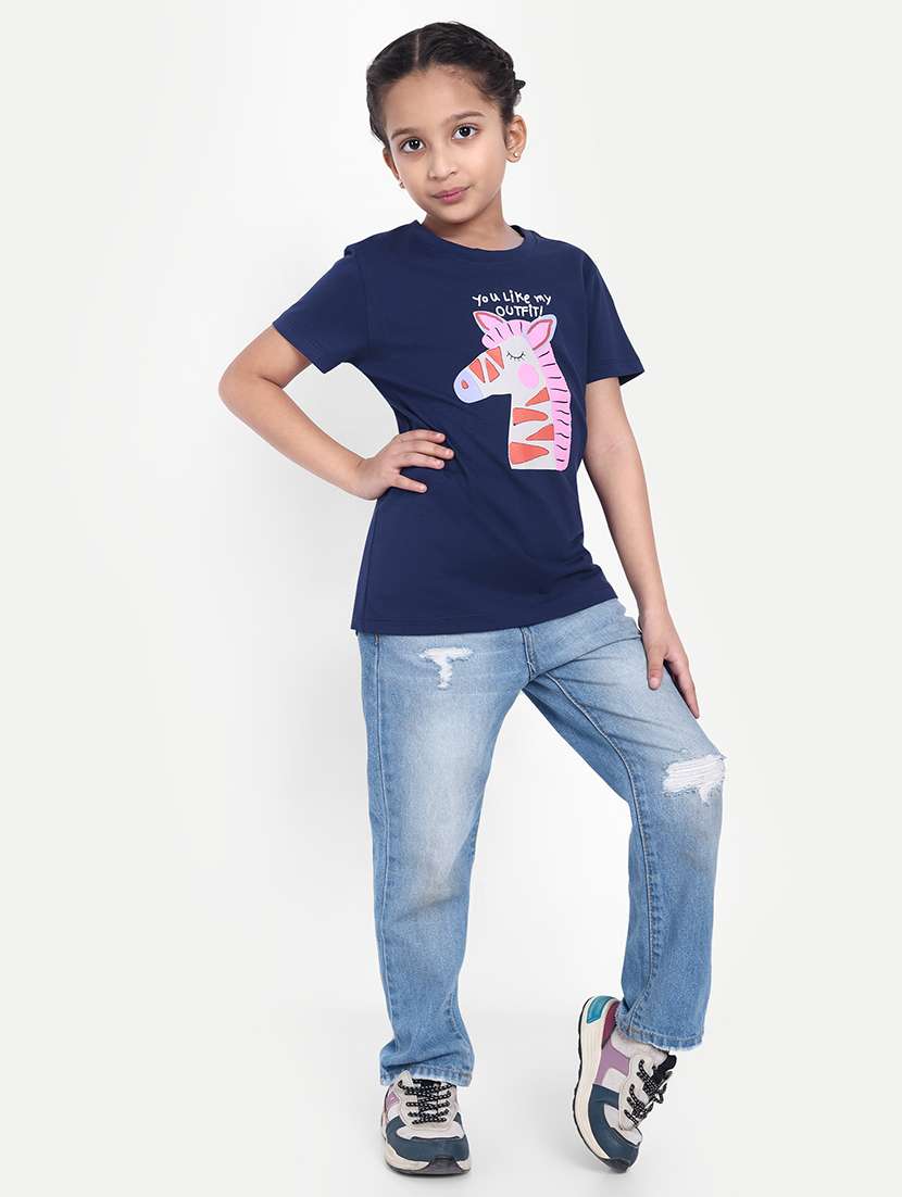 girls printed short sleeves tee - 21708603 -  Standard Image - 3