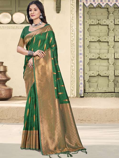 women self design banarasi saree with blouse - 21708831 -  Standard Image - 0