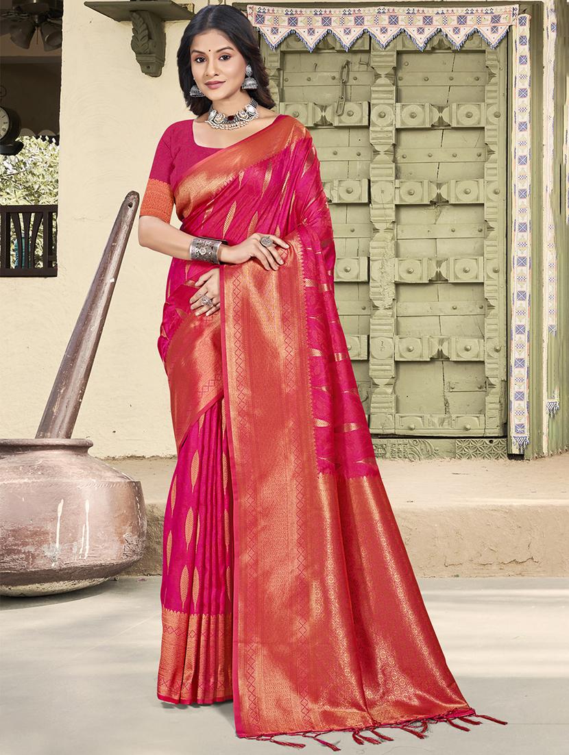 women self design banarasi saree with blouse - 21708833 -  Zoom Image - 0