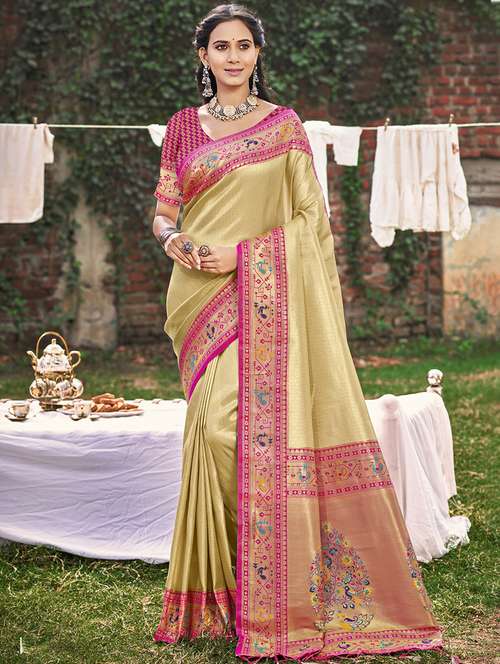 women self design paithani saree with blouse - 21708941 -  Standard Image - 0