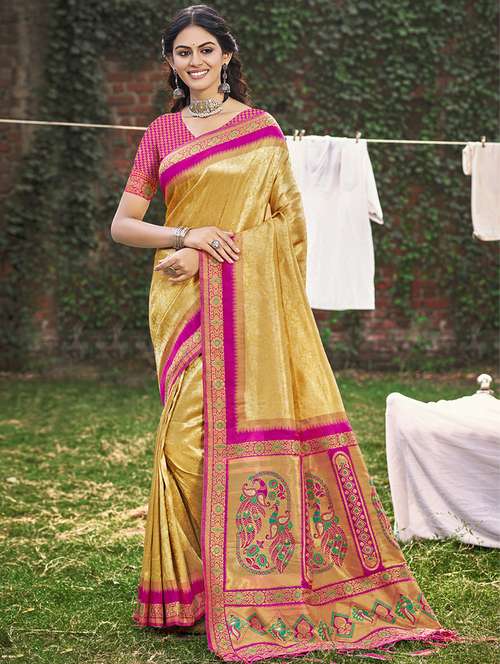 women self design banarasi saree with blouse - 21708955 -  Standard Image - 0